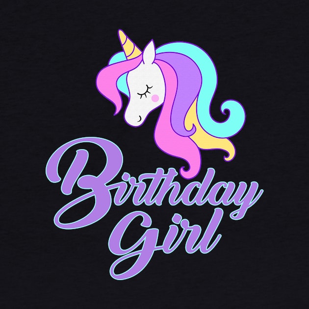 'Unicorn Birthday Girl' Perfect Birthday Girl Gift by ourwackyhome